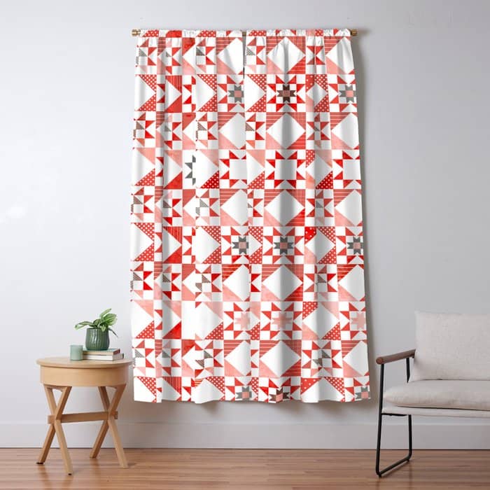 Christmas Quilt - Pattern No1 Window Curtain