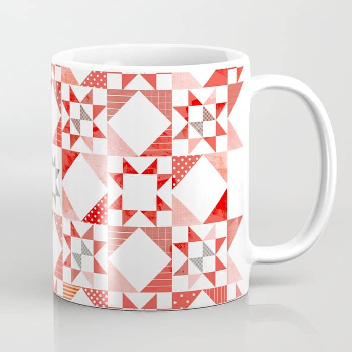 Christmas Quilt - Pattern No1 Coffee Mug