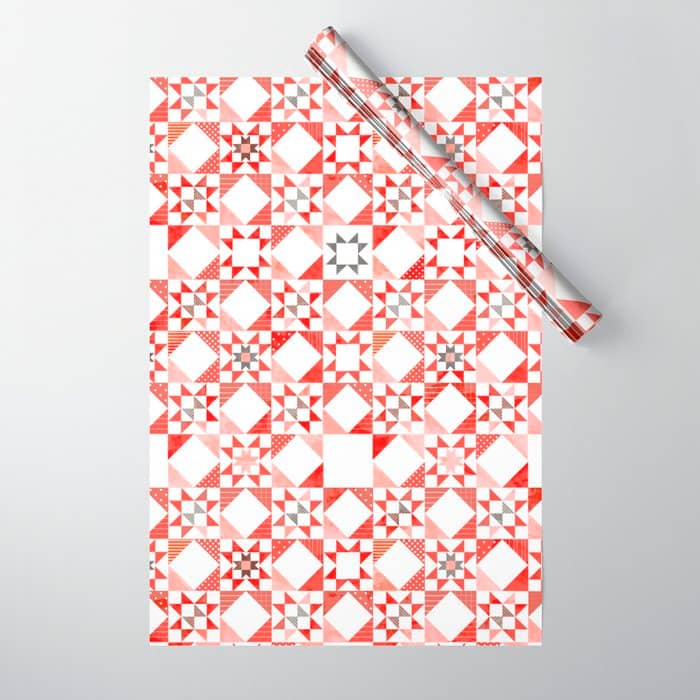 Christmas Quilt - Pattern No1 Wrapping Paper