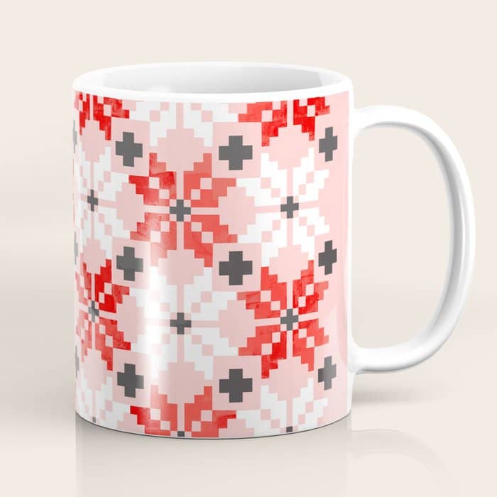 Christmas Quilt - Pattern No2 Coffee Mug