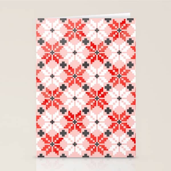 Christmas Quilt - Pattern No2 Stationery Card