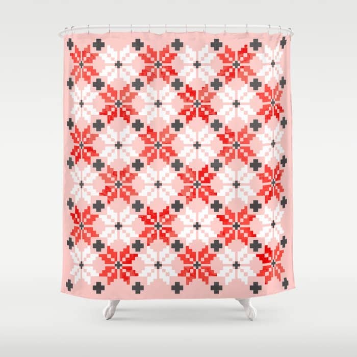 Christmas Quilt - Pattern No2 Shower Curtain
