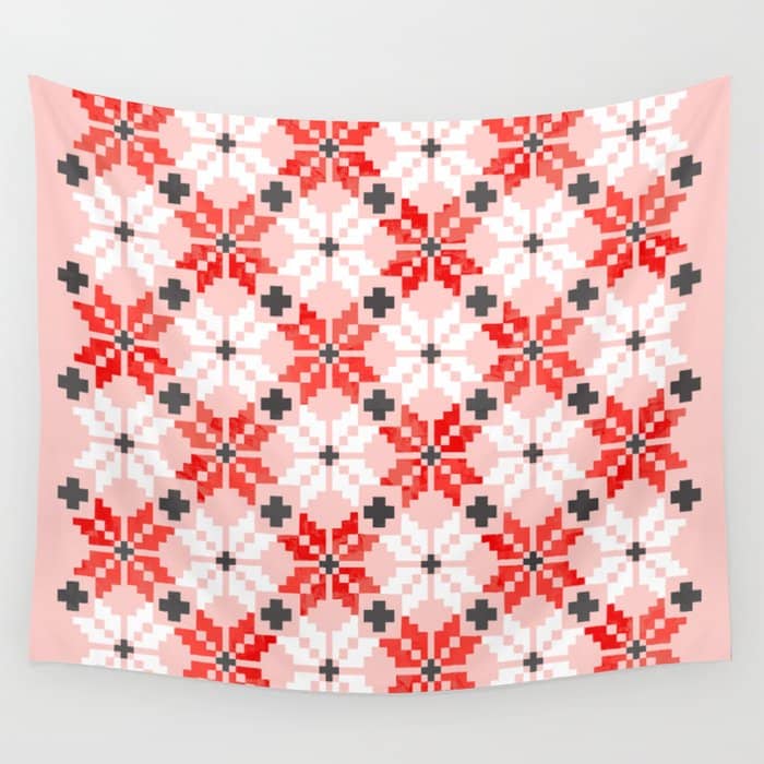 Christmas Quilt - Pattern No2 Wall Tapestry