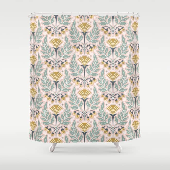 La Floraison - Blush Pink Shower Curtain