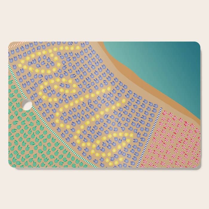 Bella / Beautiful Italy Beach Umbrellas - Aerial Italian Cutting Board