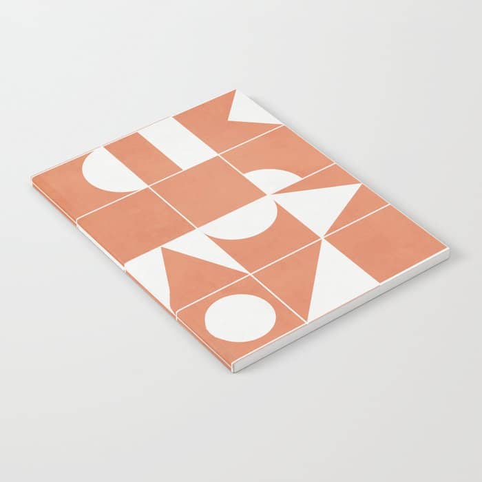 My Favorite Geometric Patterns No.14 - Coral Notebook
