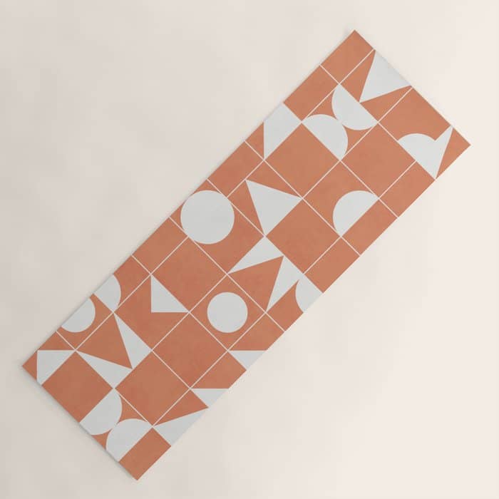 My Favorite Geometric Patterns No.14 - Coral Yoga Mat