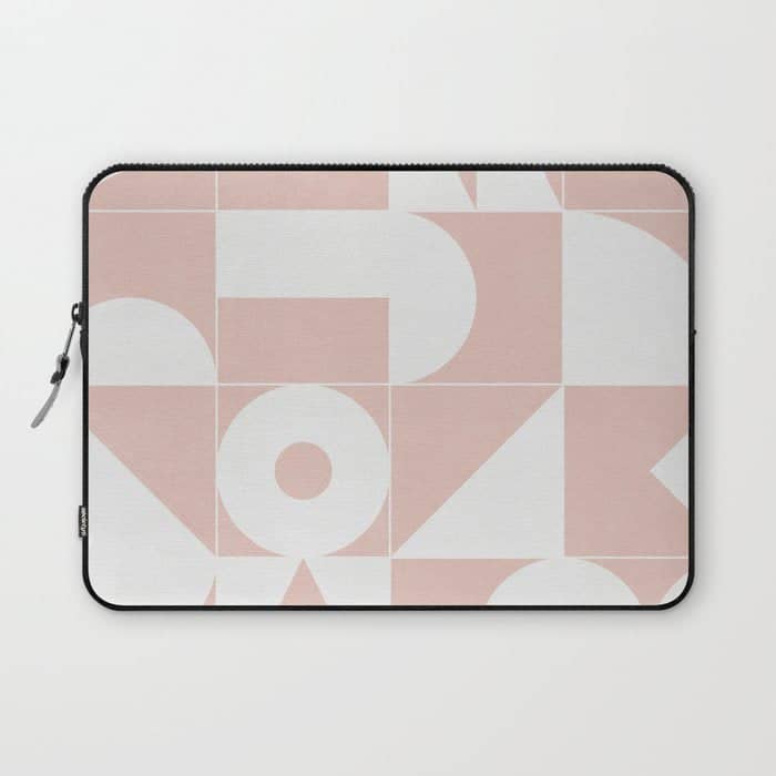 My Favorite Geometric Patterns No.11 - Pale Pink Laptop Sleeve
