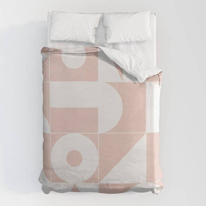My Favorite Geometric Patterns No.11 - Pale Pink Duvet Cover