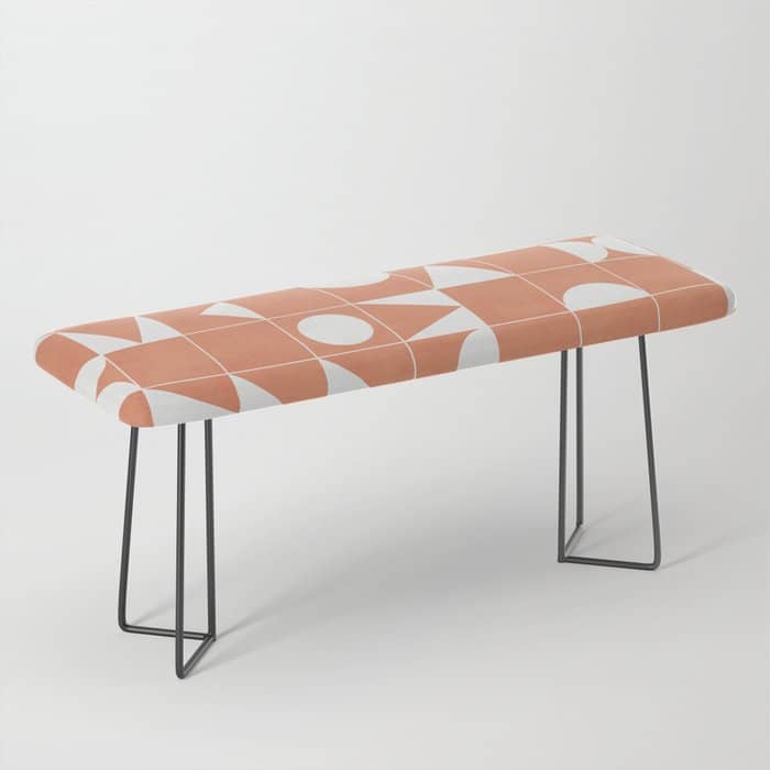 My Favorite Geometric Patterns No.14 - Coral Bench