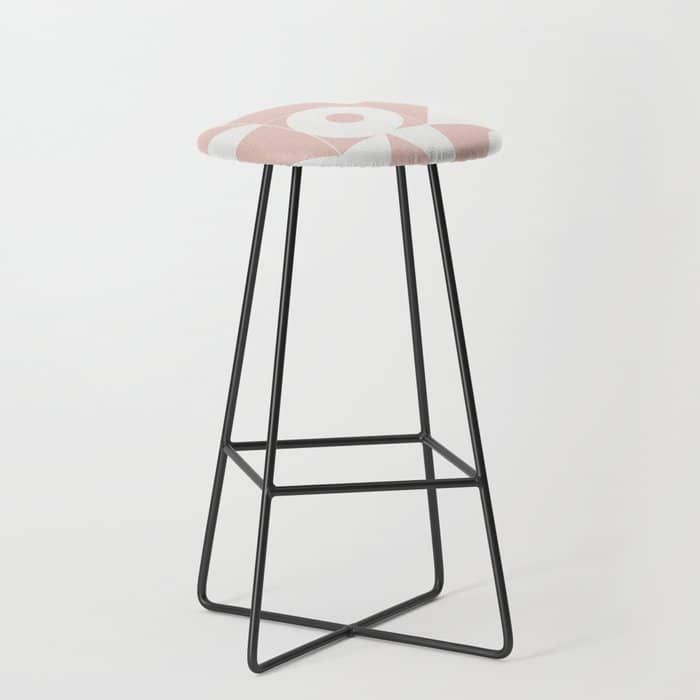 My Favorite Geometric Patterns No.11 - Pale Pink Stool