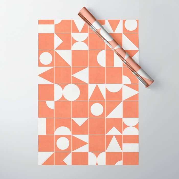 My Favorite Geometric Patterns No.14 - Coral Wrapping Paper