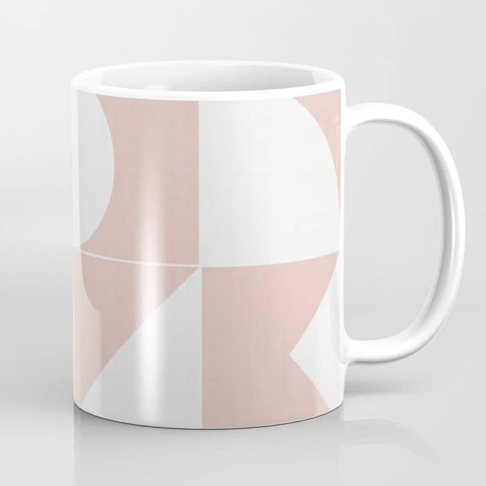 My Favorite Geometric Patterns No.11 - Pale Pink Coffee Mug