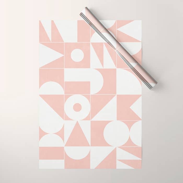 My Favorite Geometric Patterns No.11 - Pale Pink Wrapping Paper