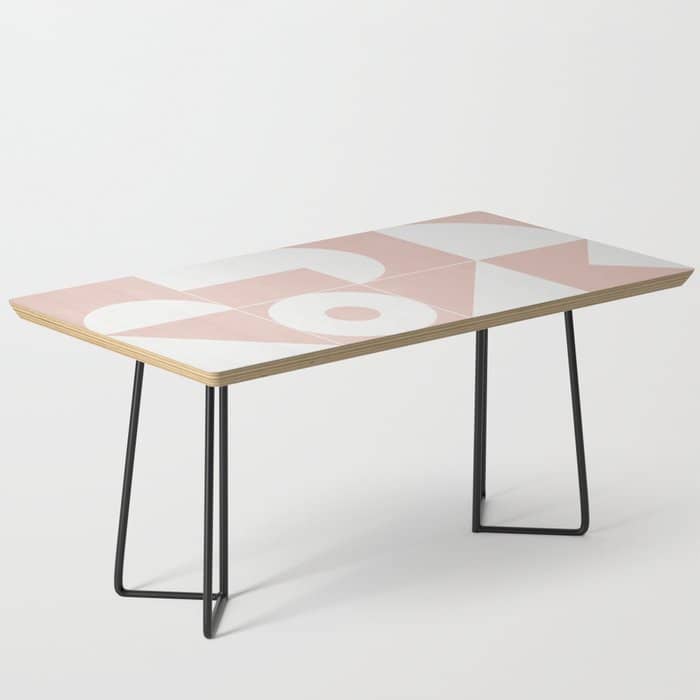 My Favorite Geometric Patterns No.11 - Pale Pink Coffee Table