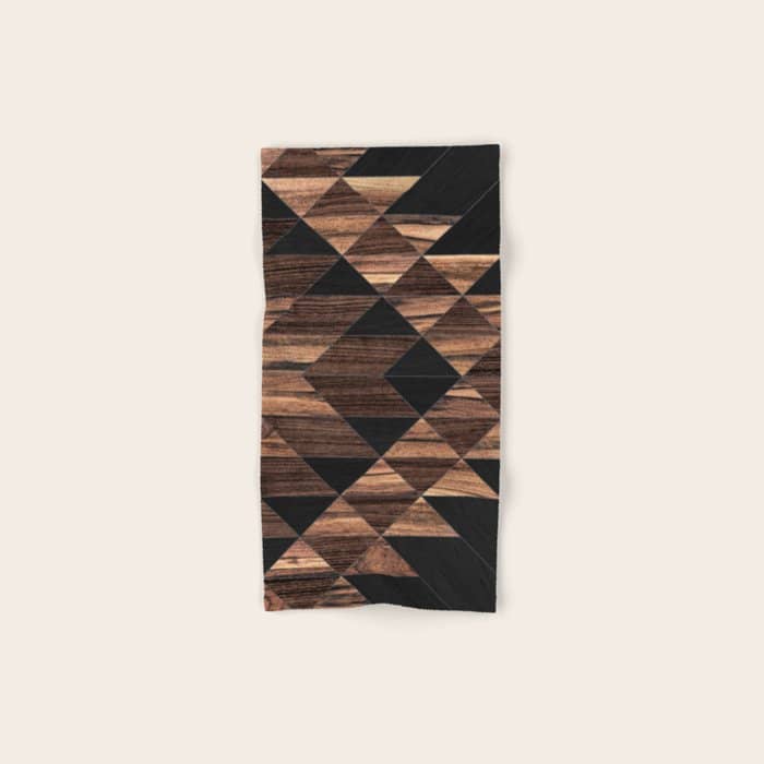 Urban Tribal Pattern No.11 - Aztec - Wood Bath Towel