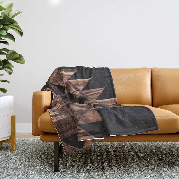 Urban Tribal Pattern No.11 - Aztec - Wood Throw Blanket