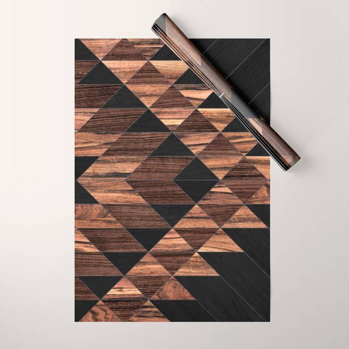 Urban Tribal Pattern No.11 - Aztec - Wood Wrapping Paper