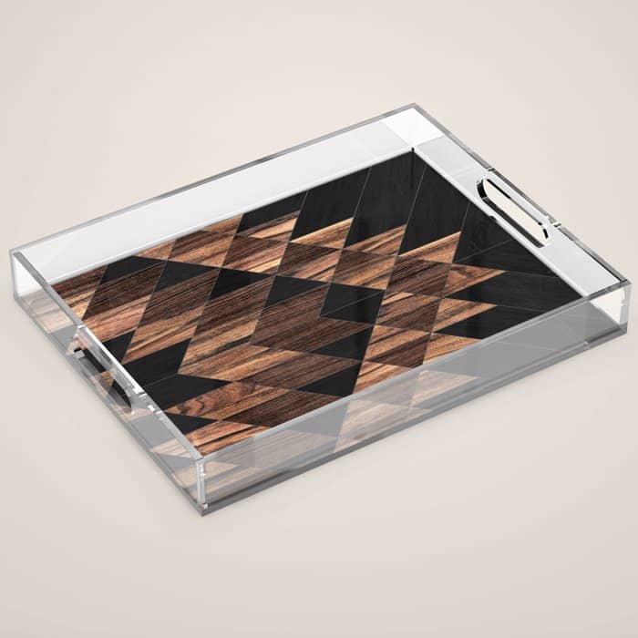 Urban Tribal Pattern No.11 - Aztec - Wood Acrylic Tray