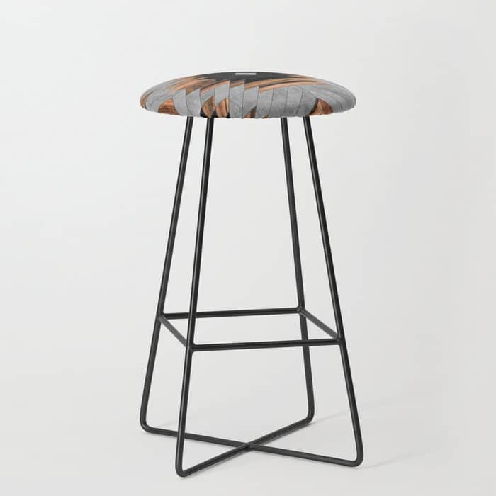 Urban Tribal Pattern No.6 - Aztec - Concrete And Wood Stool