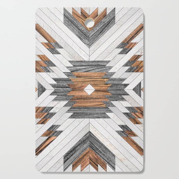 Urban Tribal Pattern No.8 - Aztec - Wood Cutting Board