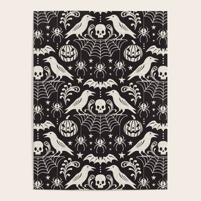 All Hallows' Eve - Black Ivory Halloween Poster