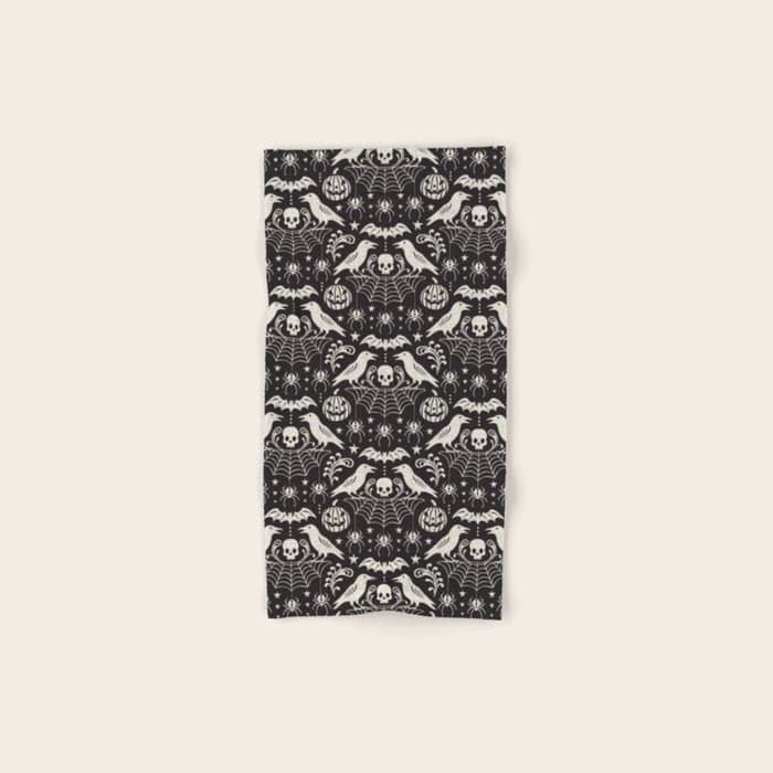 All Hallows' Eve - Black Ivory Halloween Bath Towel