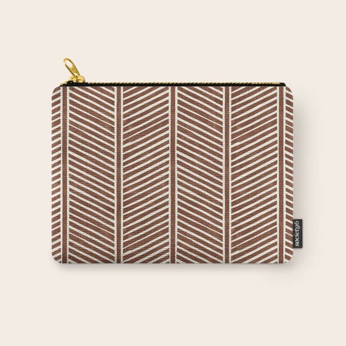 Organic Chevron On Brandywine Carry All Pouch