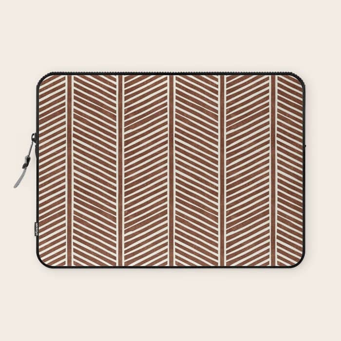 Organic Chevron On Brandywine Laptop Sleeve