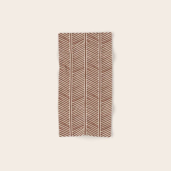 Organic Chevron On Brandywine Bath Towel