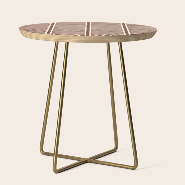 Organic Chevron On Brandywine Side Table