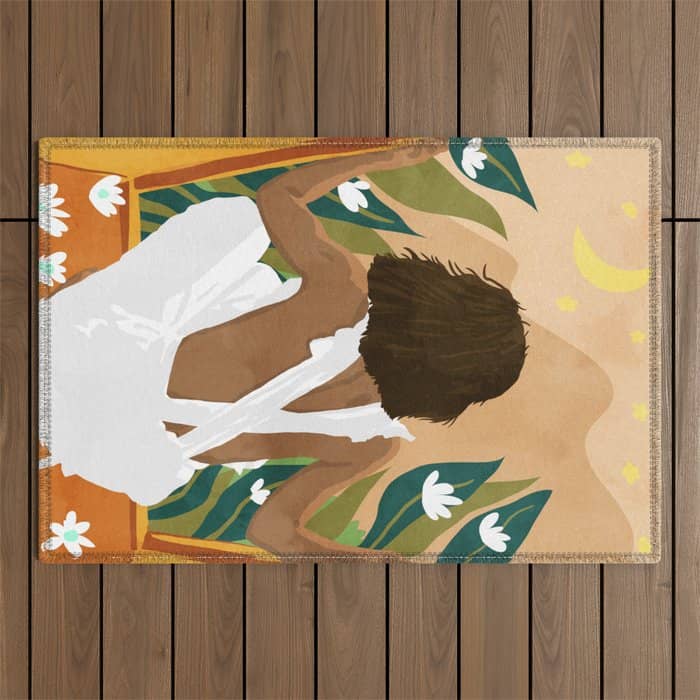 The Wild World And A Rebel Heart Outdoor Rug