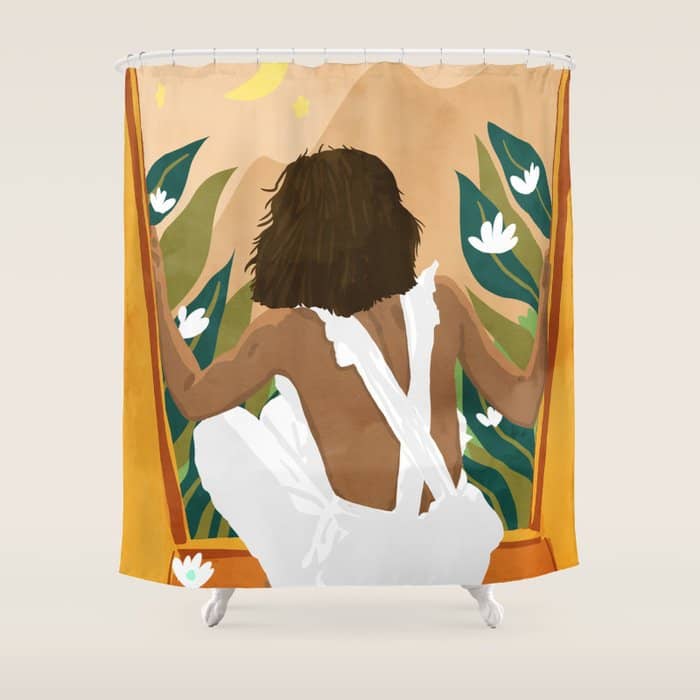 The Wild World And A Rebel Heart Shower Curtain