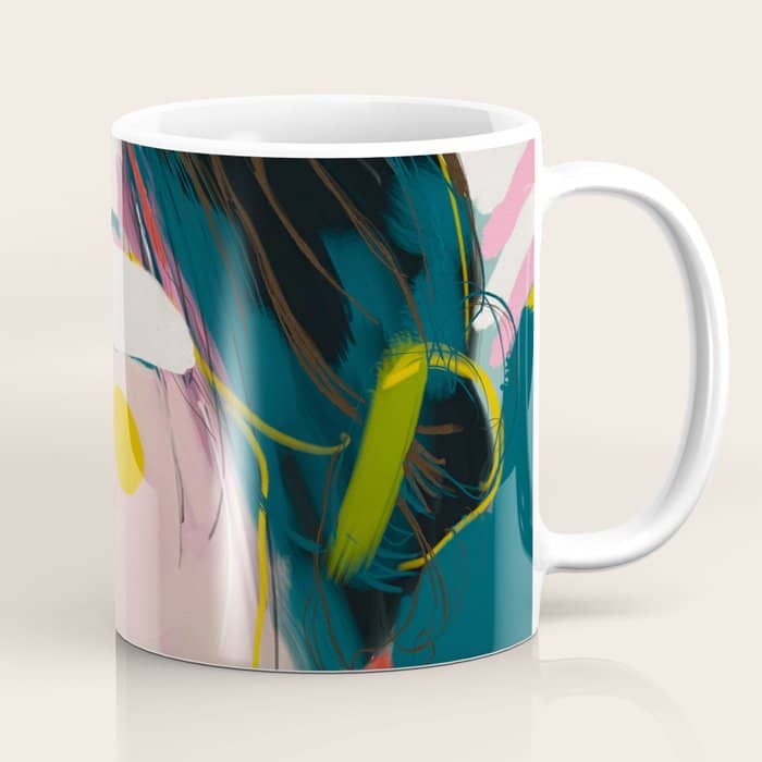 Look At Me, Woman Portrait Contemporary Coffee Mug
