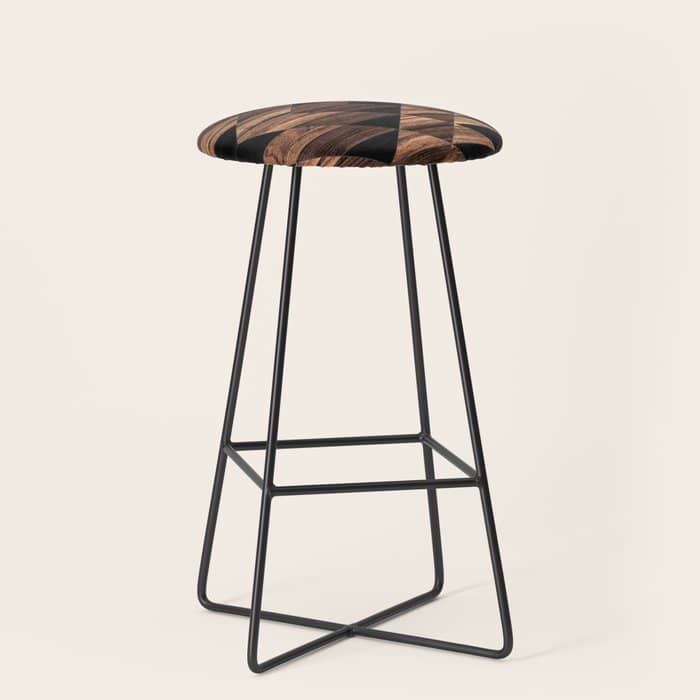 Urban Tribal Pattern No.11 - Aztec - Wood Stool