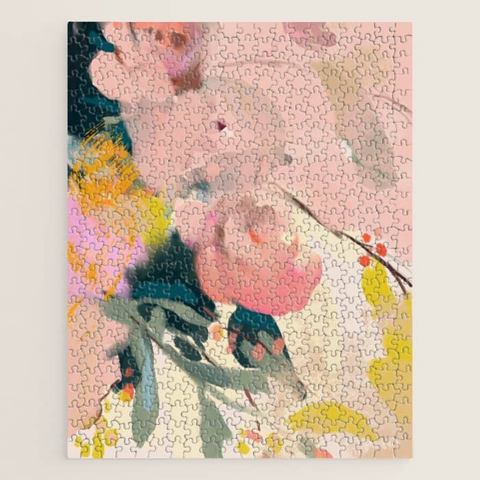 Abstract Floral Inspiration Jigsaw Puzzle