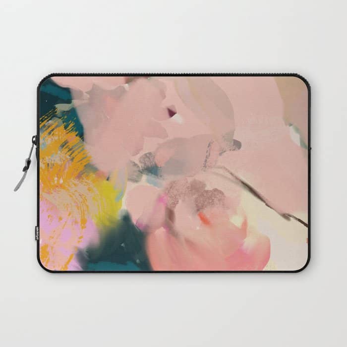 Abstract Floral Inspiration Laptop Sleeve