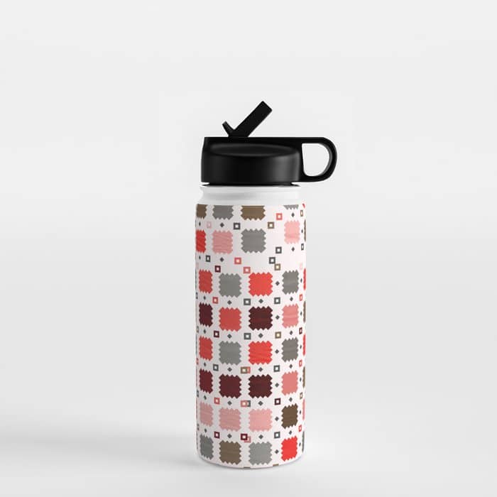 Christmas Quilt - Pattern No3 Water Bottle