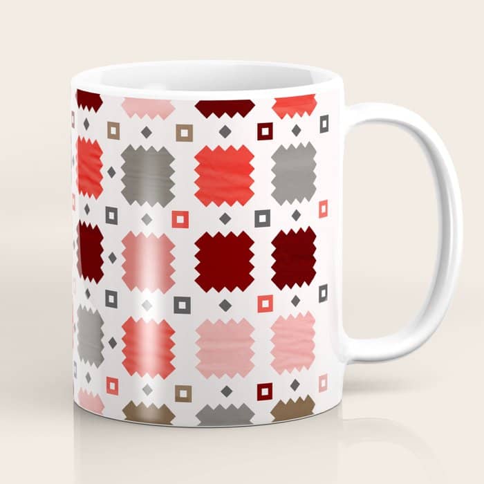 Christmas Quilt - Pattern No3 Coffee Mug