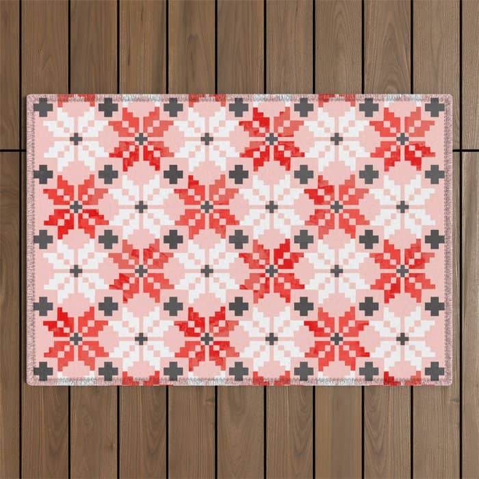 Christmas Quilt - Pattern No2 Outdoor Rug