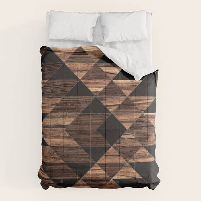 Urban Tribal Pattern No.11 - Aztec - Wood Comforter