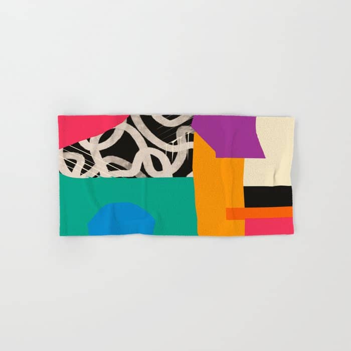 Mid Century Collage | Pattern 07: The Retro Edition Bath Towel