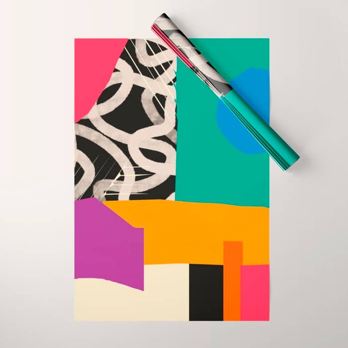 Mid Century Collage | Pattern 07: The Retro Edition Wrapping Paper