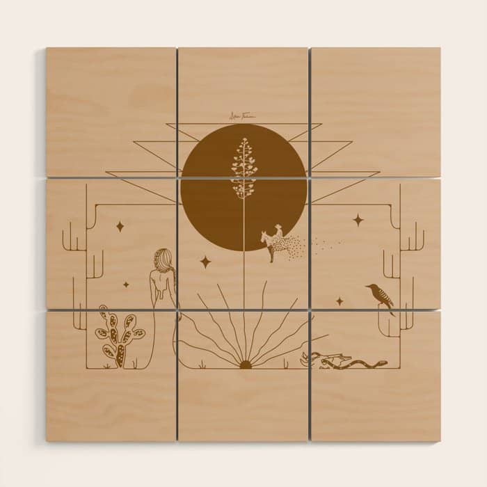 It Was All A Dream - Tan & Rust Wood Wall Art