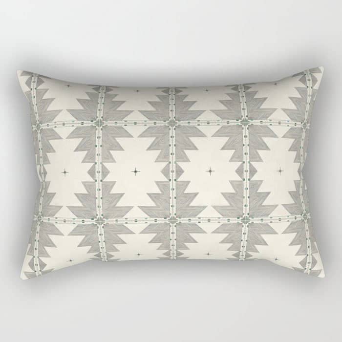 Southwestern Trippy Tile Rectangular Pillow