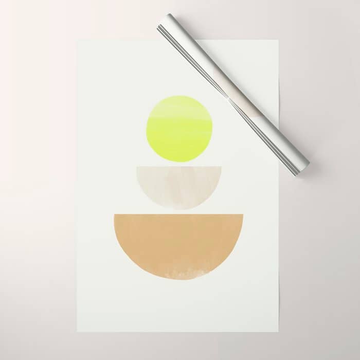 Balancing Shapes No.1 | Neon Wrapping Paper