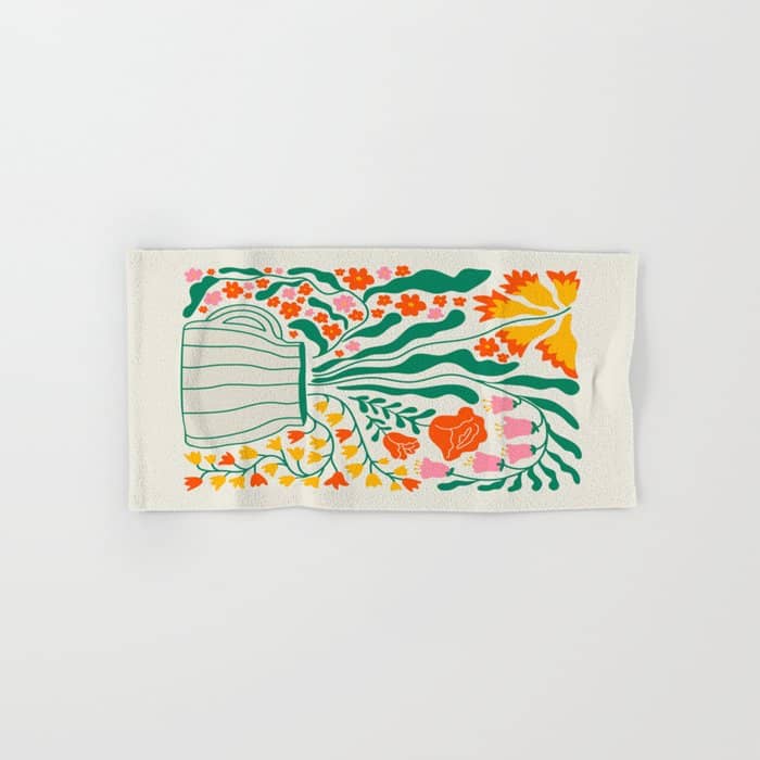 Flower Market 05: Los Angeles Bath Towel