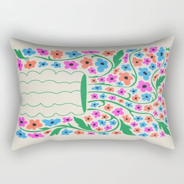 Flower Market 08: Rome Rectangular Pillow