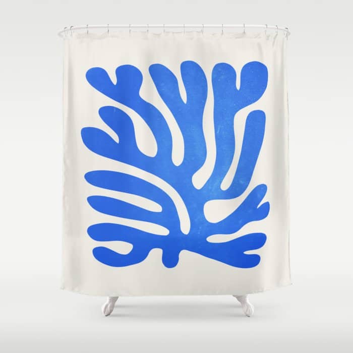 Marseille Blue: Matisse Color Paper Cutouts 03 Shower Curtain