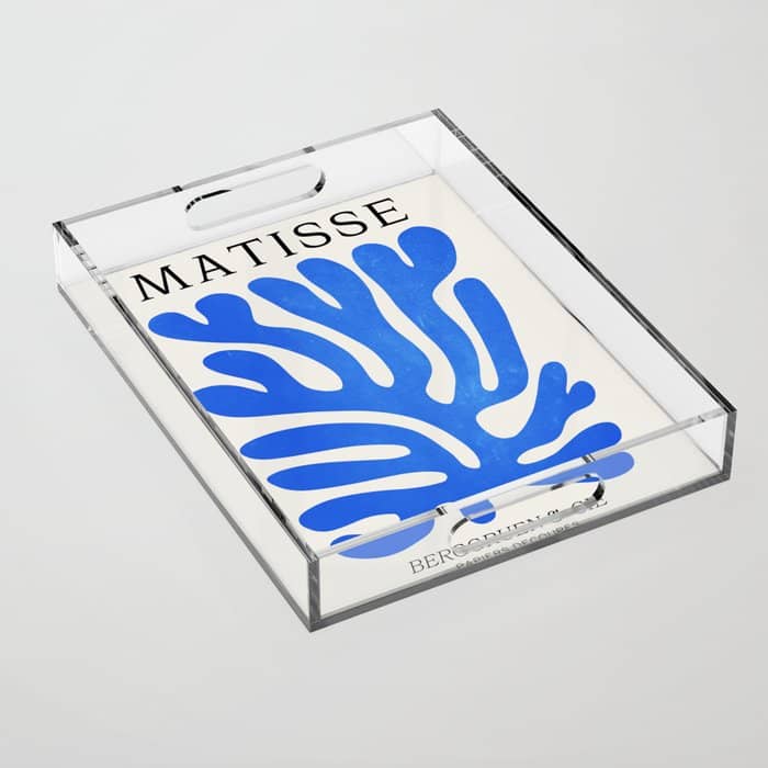 Marseille Blue: Matisse Color Paper Cutouts 03 Acrylic Tray